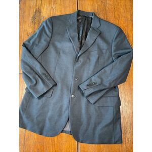 Brooks Brothers 346 Stretch Dark Gray Wool Sport Coat Blazer Men's Size 43R